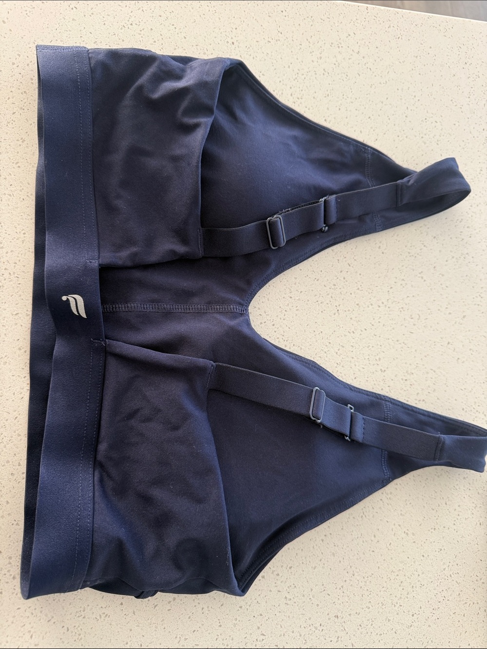Fabletics Adjustable Medium Impact Bra navy blue like new
